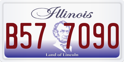 IL license plate B577090
