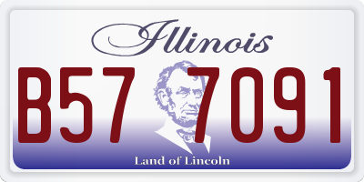 IL license plate B577091