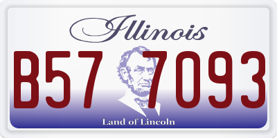 IL license plate B577093