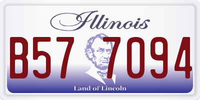 IL license plate B577094