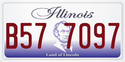 IL license plate B577097