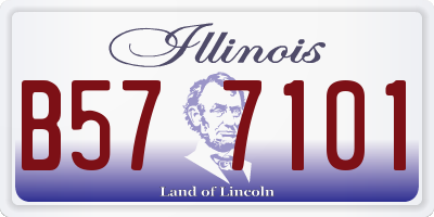 IL license plate B577101