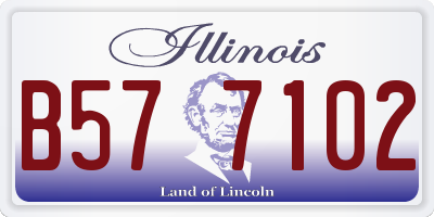 IL license plate B577102