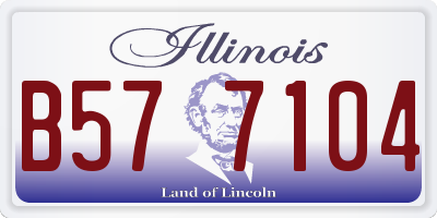 IL license plate B577104