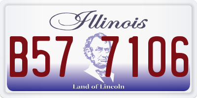 IL license plate B577106