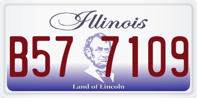 IL license plate B577109