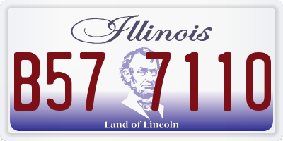 IL license plate B577110