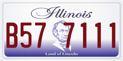 IL license plate B577111