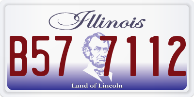 IL license plate B577112
