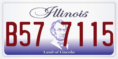 IL license plate B577115