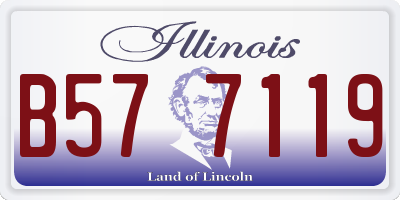 IL license plate B577119