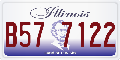 IL license plate B577122