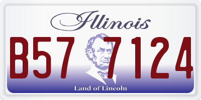 IL license plate B577124