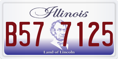 IL license plate B577125