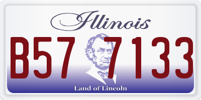 IL license plate B577133