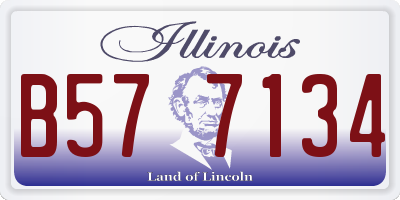 IL license plate B577134