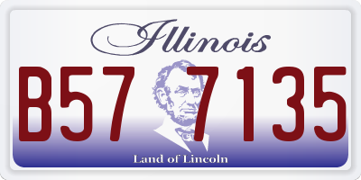 IL license plate B577135