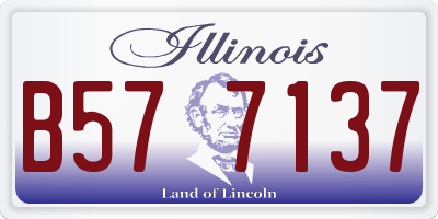 IL license plate B577137
