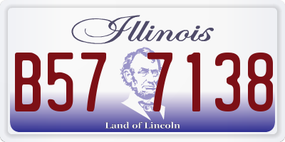 IL license plate B577138
