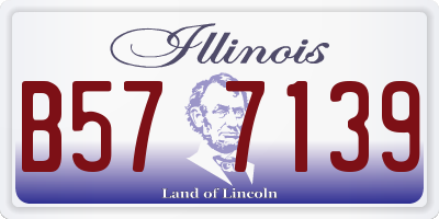 IL license plate B577139