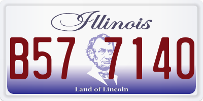 IL license plate B577140