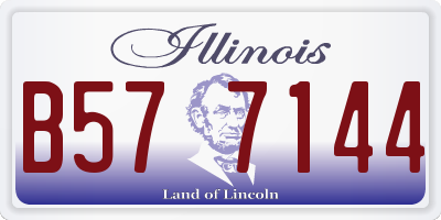 IL license plate B577144