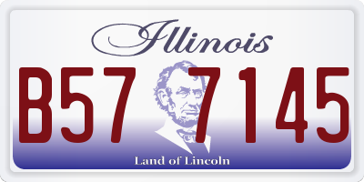 IL license plate B577145