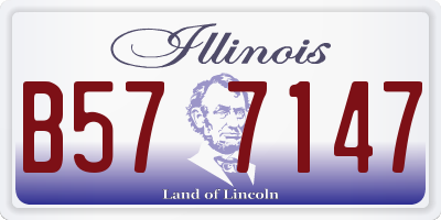IL license plate B577147