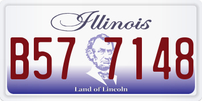 IL license plate B577148