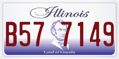 IL license plate B577149