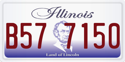 IL license plate B577150