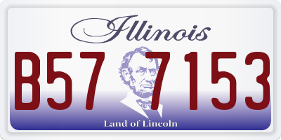 IL license plate B577153