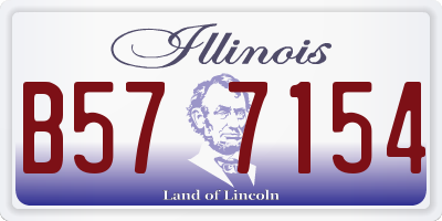IL license plate B577154