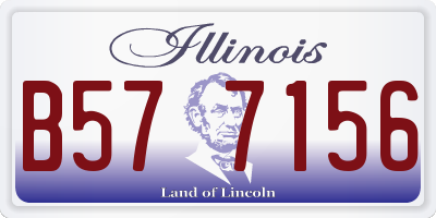 IL license plate B577156