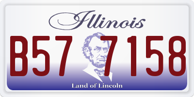IL license plate B577158