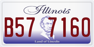 IL license plate B577160