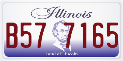 IL license plate B577165