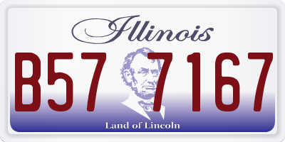 IL license plate B577167