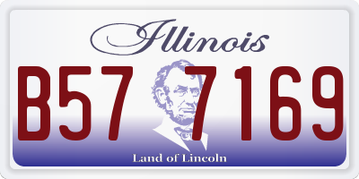 IL license plate B577169