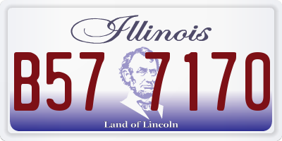IL license plate B577170