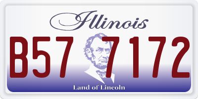 IL license plate B577172