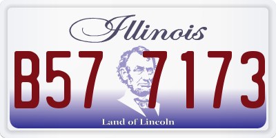 IL license plate B577173