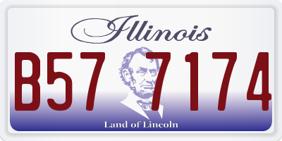 IL license plate B577174