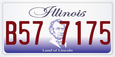 IL license plate B577175