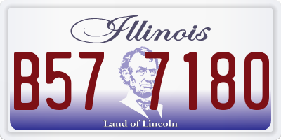 IL license plate B577180
