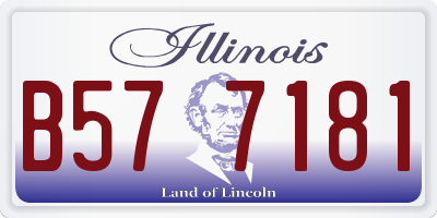 IL license plate B577181