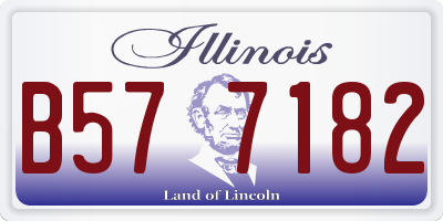 IL license plate B577182