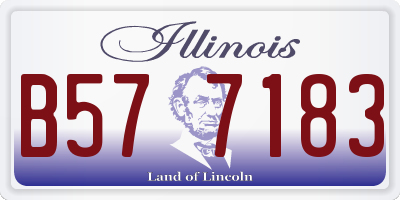 IL license plate B577183