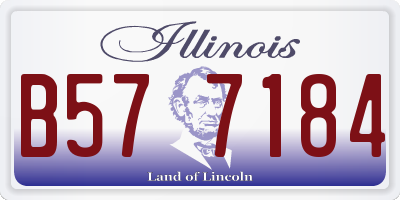 IL license plate B577184