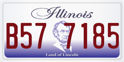IL license plate B577185